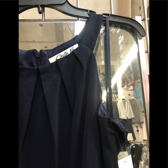 Chetta B dress long Mixed Media Maxi,navy/red.NWT - Picture 9 of 11